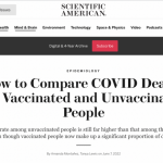Scientific American headline on vaccine effectiveness