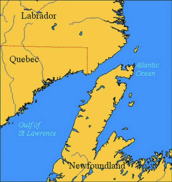 Newfoundland-Labador Map
